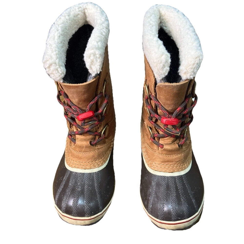 Sorel Yoot Pac Waterproof Boots Faux Fur Insulted Winter Boots Leather Size 4